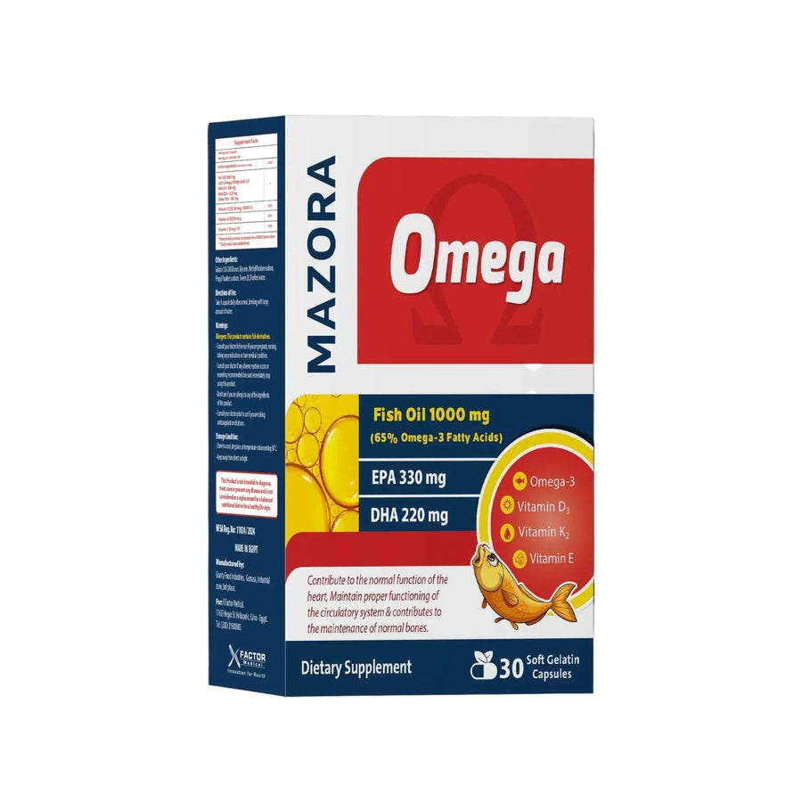 Mazora Omega 30 soft gelatin  capsules - Cosmoshop